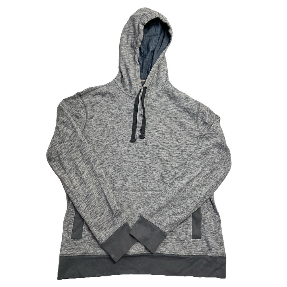 Banana Republic Men's Gray Long Sleeve Pullover Hoodie Size L